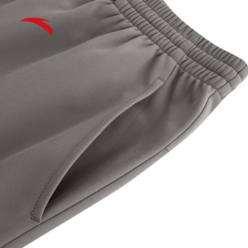 Anta Men's Water-Repellent Fleece-Lined Straight-Leg Athletic Pants