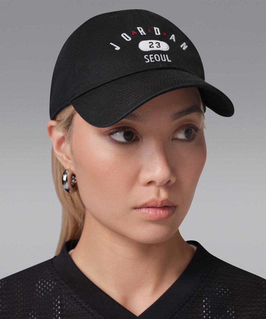 NIKE Jordan Club Seoul Unstructured Cap - Black:White / Im6072-010