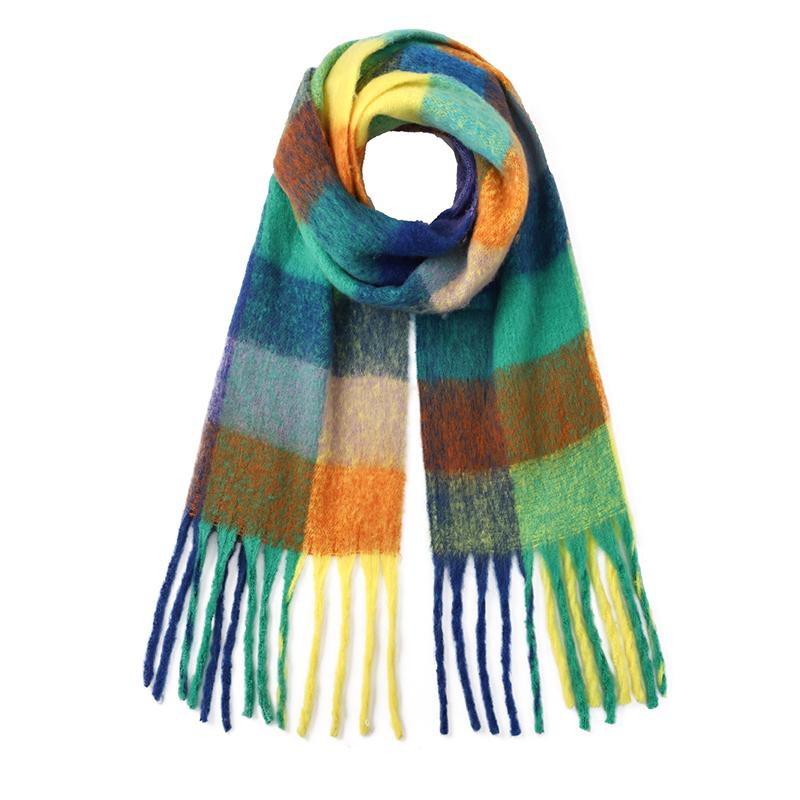 Korean Style Winter Thick Warm Scarf Women Cashmere Shawl and Wraps Pashmina Neckerchief Bufanda Female Long Tessel Echarpe 2025