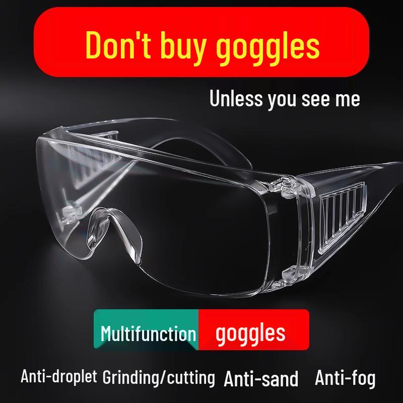 Protective Rafting Goggles: Wind, Dust, Sand, and Droplet-Proof Glasses for Cycling & Sanding