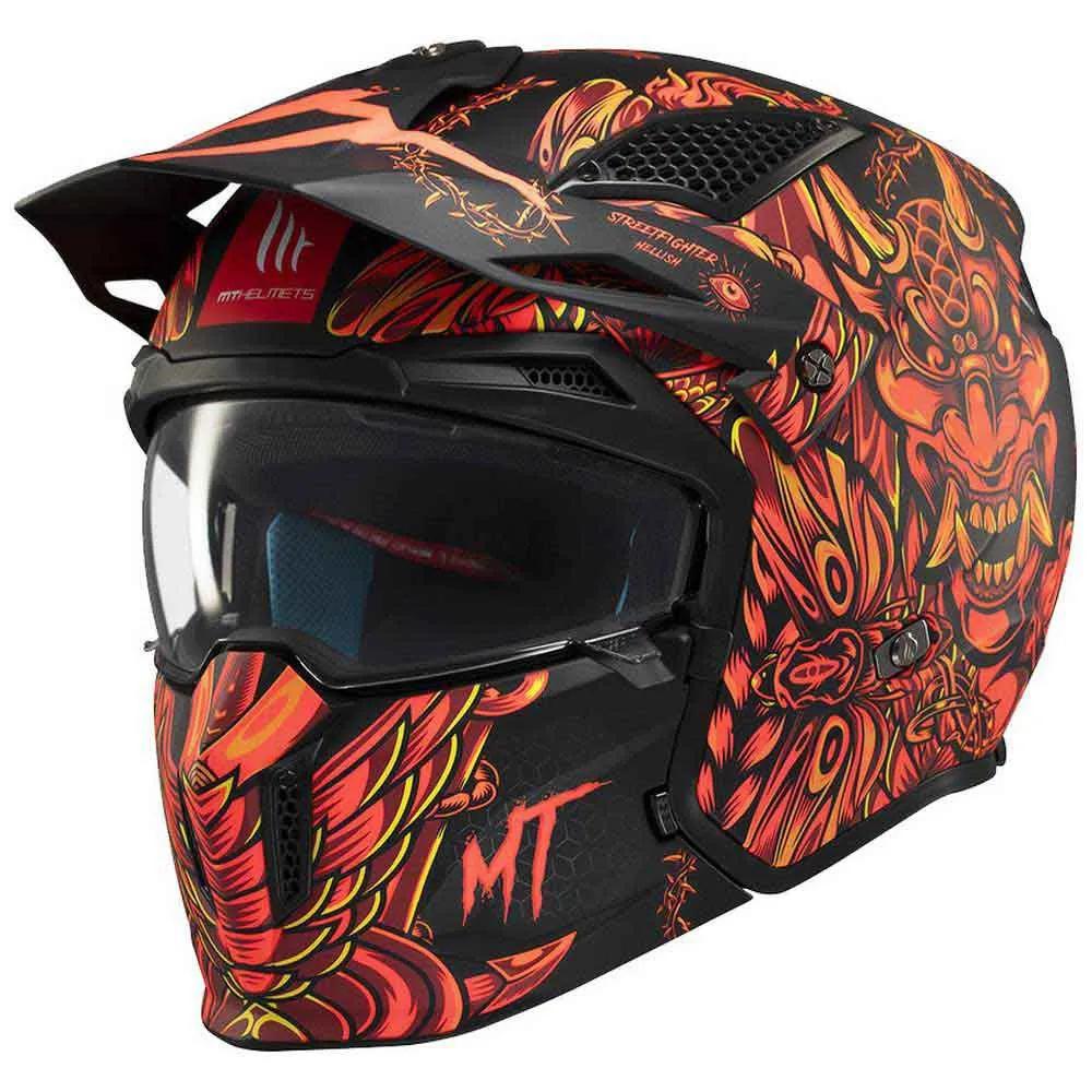 MT Helmets Modular Helmet Streetfighter SV Hellish