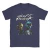 Herren T-Shirts Daft Punk Elektronische Band Lustiges Reines Baumwoll-T-Shirt Kurzarm T-Shirts Rundhals Oberteile Geschenkidee