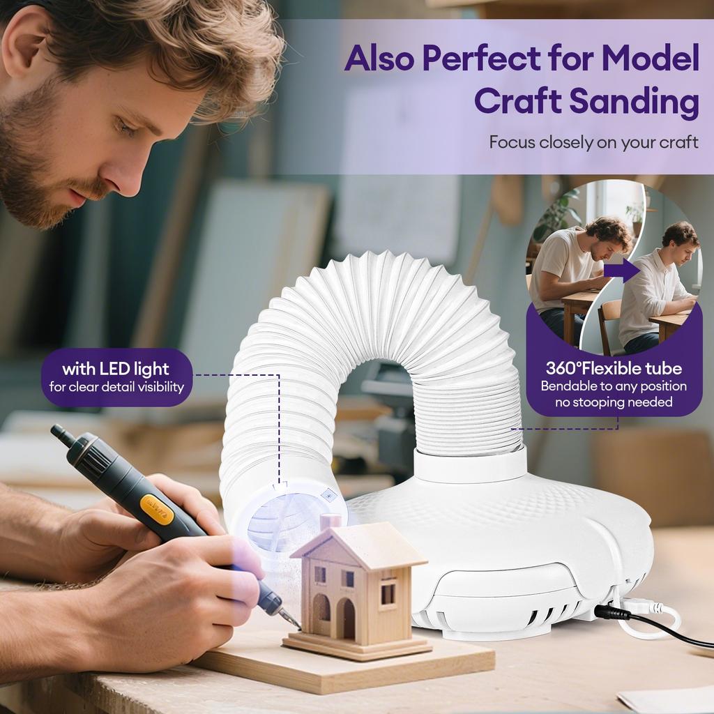 Nail Dust Collector Professional Nail Aspirator Replaceable Filter 130W Manicure Vacuum Cleaner For Manicure & Pedicure Tools