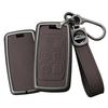 TECART Smart Key Case/Schlüsselhülle für Land Rover, Range Rover Discovery, XE, XF, XJ, LR2, LR4 und mehr, Braun