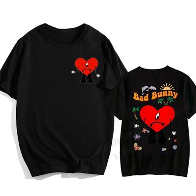 Bad Bunny T-shirt Unisex Mode T-shirts Baumwolle T-shirt Kinder Hip Hop Tops Tees Un Verano Sin Ti T Shirt unisex Camisetas Jungen Tops