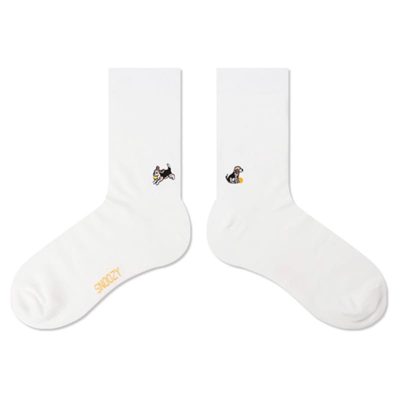 SNOOZY Embroidered Socks Gift Package 3 Set T03