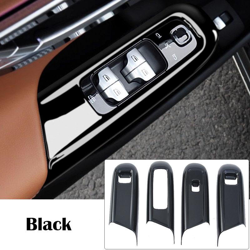 ABS Interior Mouldings Door Armrest Window Glass Lift Button Panel Cover Trim For Mercedes Benz E Class W214 2024+
