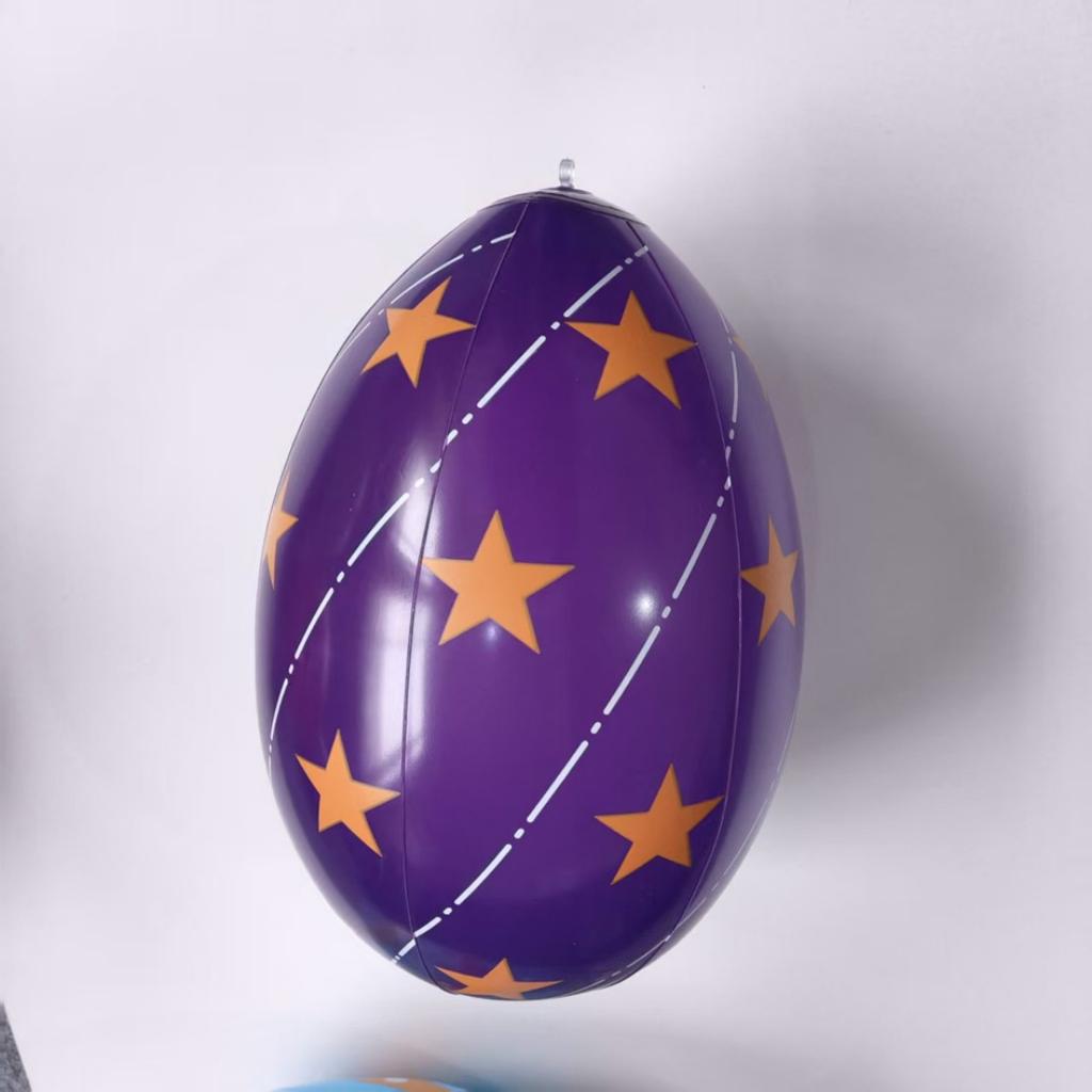 16 Zoll Oster-Aufblasball Outdoor Riesiger Ballon PVC-Bälle Anhänger Wiederverwendbar Hof Garten Ornament Osterparty Dekoration