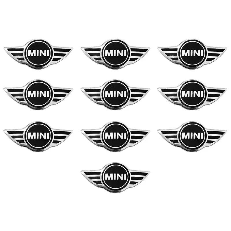 Emblema Metálico para Chave de Carro Remota Botão de Rádio Autocolante logo Para Mini Cooper One S JCW F54 F55 F56 F57 F60 R55 R56 R57 R60 R61