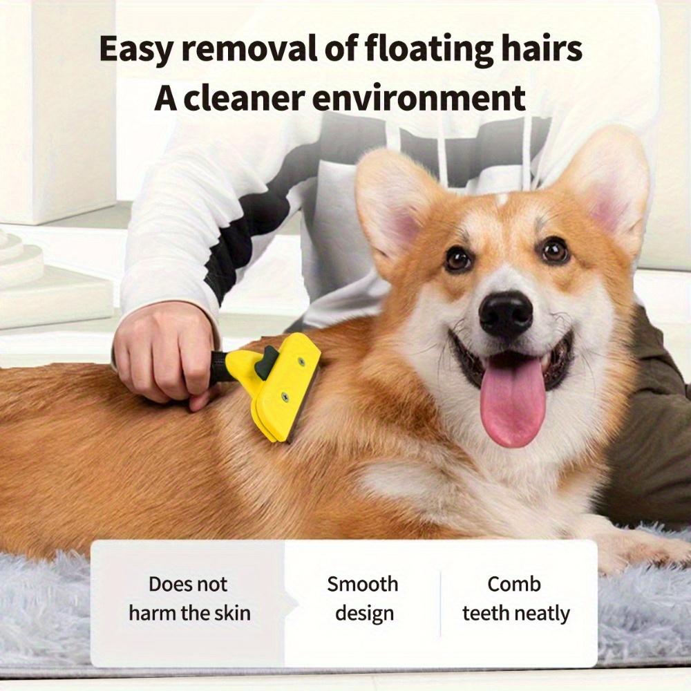 Pet Hair Remover Brush For Dogs Cats Puppy Grooming Comb Fur Removal Deshedding Tool Undercoat Rake Animal Grooming Supplies For Small Large