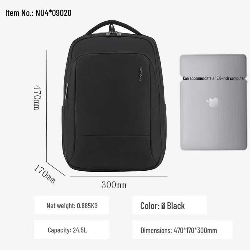 Мужской водоотталкивающий рюкзак Samsonite для города и путешествий