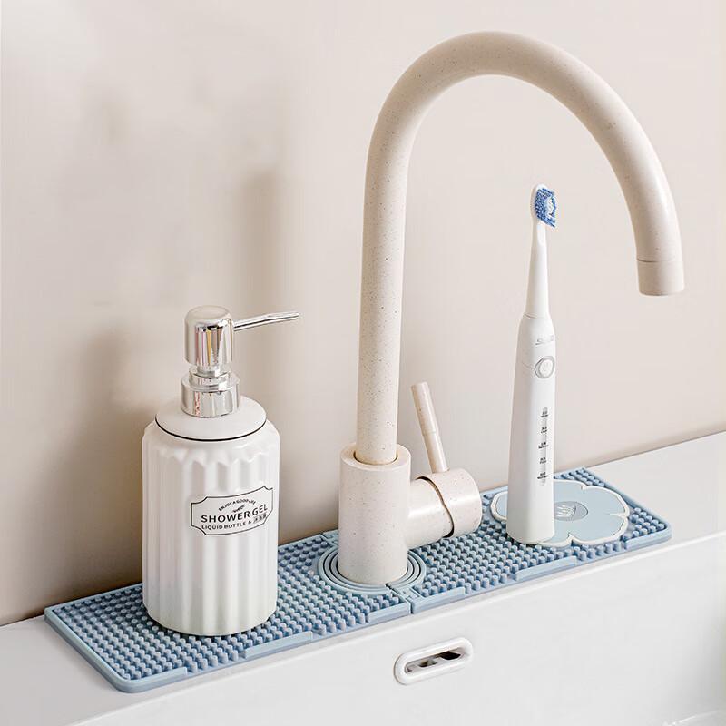 

Pabei Spring Floral Faucet Draining Mat