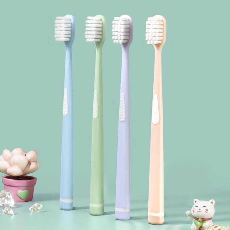 FAWNMUM Adult Soft Bristle Wide Head Toothbrush 10-Pack
