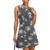 Women's Summer Dress Casual Sleeveless Round Neck Floral Print Vest Sundress