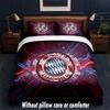 Bayern Munich Design Bed Bedding Set 1 Duvet Cover + 2 Pillowcases Soft Breathable Household Bed Linens
