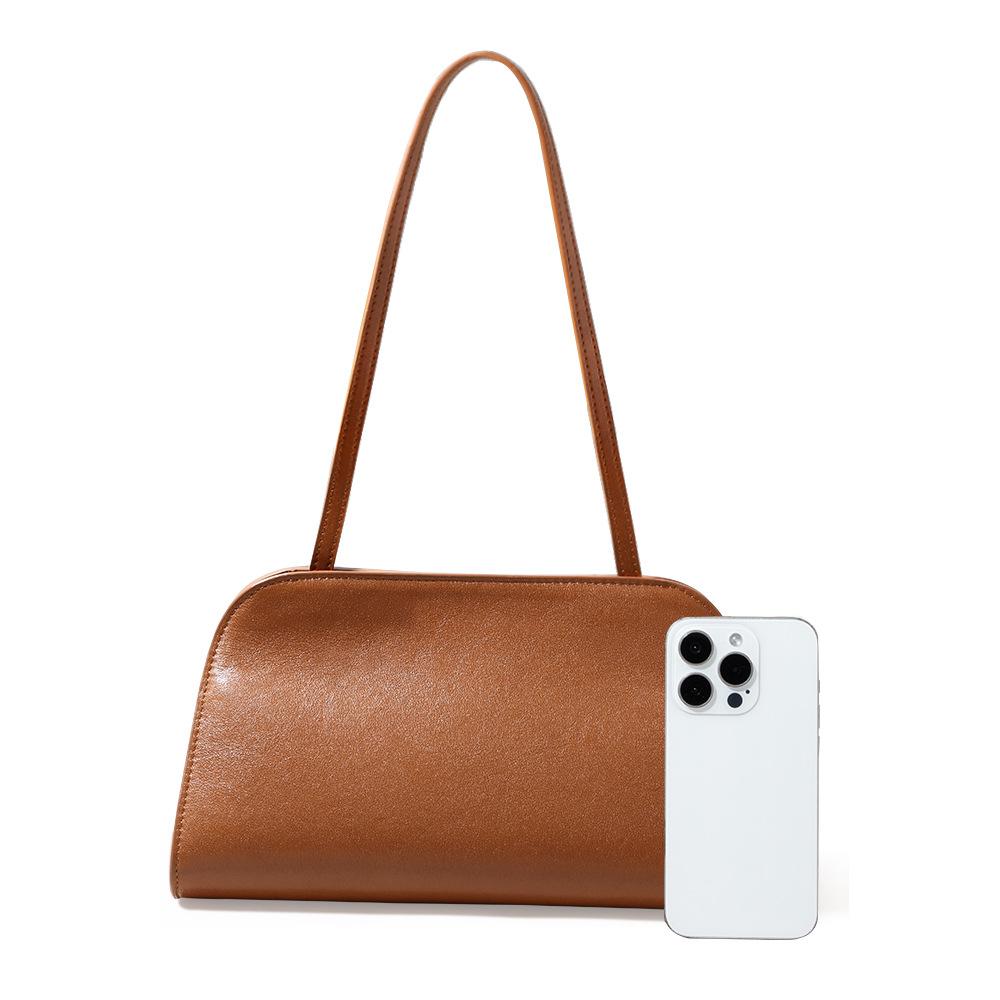 Underarm Bag Genuine Leather Women's Bag Clutch Bag Simple Style Bag Crossbody Bag