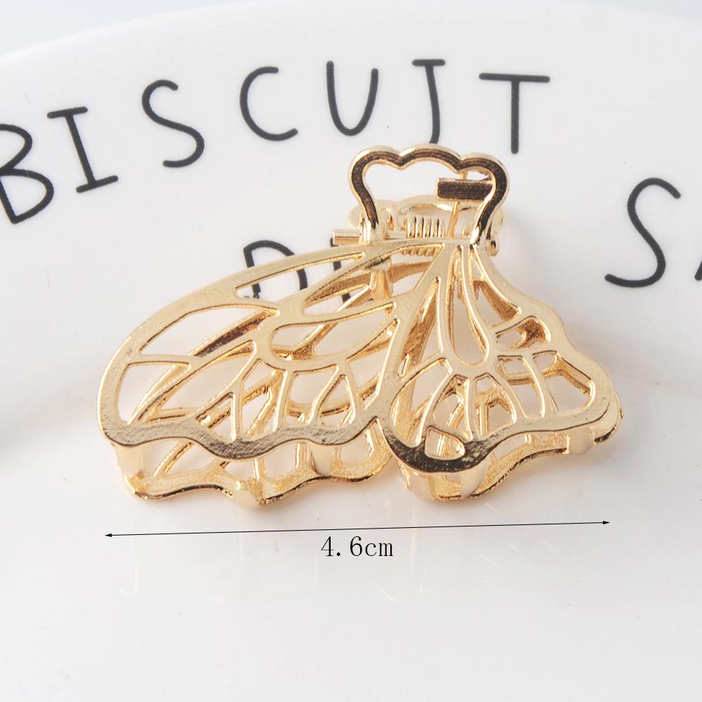 INS Minimalist Metal Claw Hairpin: Small & Medium Retro Hair Clip for European & American Styles, Korean Headwear