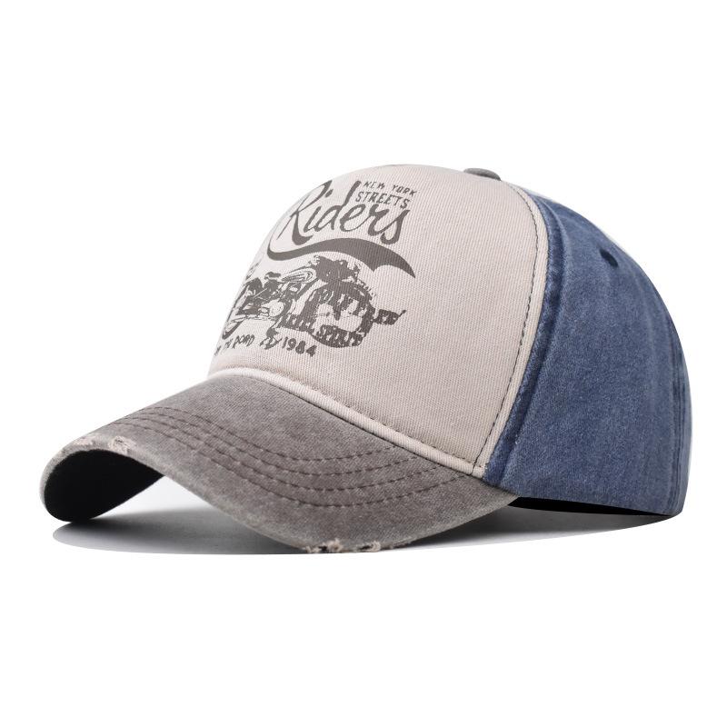 

Стираные бейсболки мужские и женские корейские кепки Ковбойские шляпы с принтом Rideus для отдыха на природе Стираные старые шляпы Adjustable