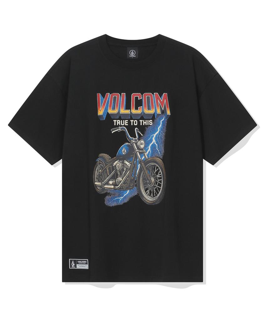 Volcom Thunder Riders Oversized Short Sleeve T-Shirt (Black)