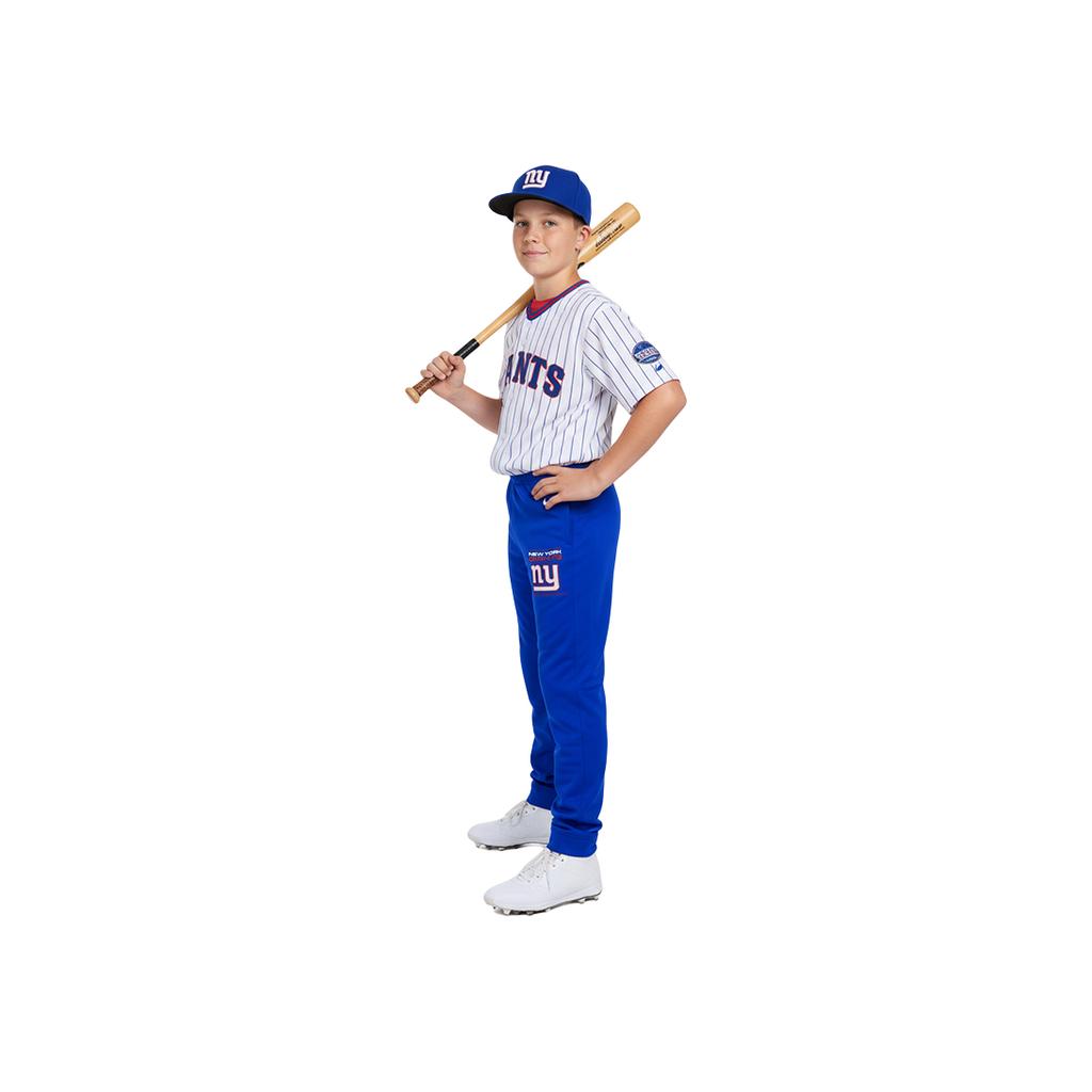 Nike X NFL New York Giants Simple Versatile Windproof Warm Elastic Waist Fleece Cuffed Long Sports Pants Kids Pants Blue 3Z1B7FDX7-NYG