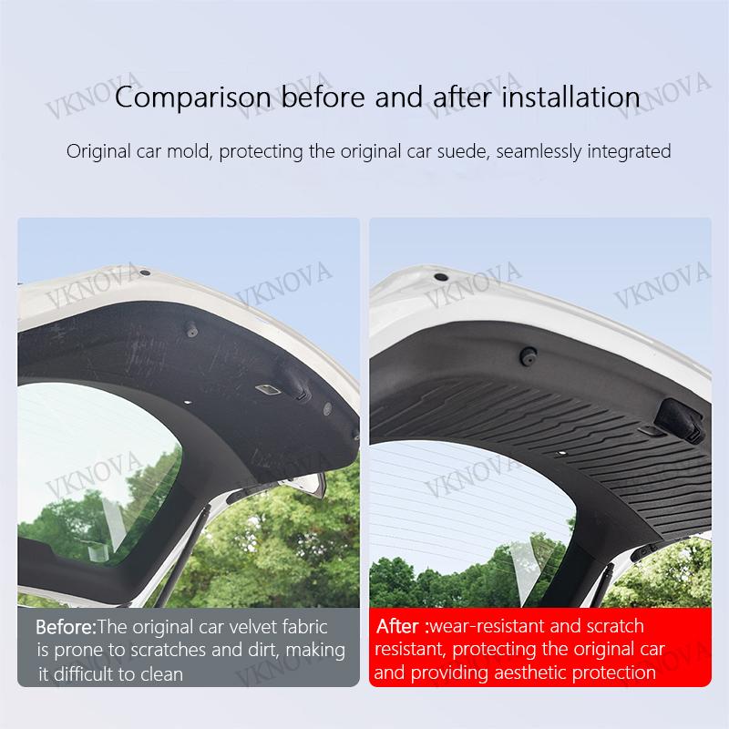 For Tesla Model YL 2025 2026 All-inclusive Rear Trunk Door Anti-dirt Mat TPE Trunk Tailgate Protection Pad Car Accessories