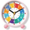 Early Learning Desktop Alarm Clock Children Wake Up Alarm Clock to Tell Time Living Room Bedroom Silent Desktop Clock