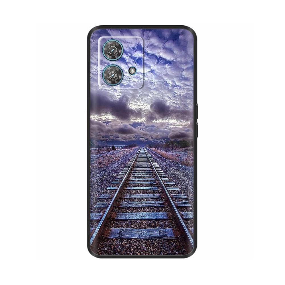 For Motorola Moto Edge 40 Neo Case Soft Silicone Flower Phone Back Cover For Motorola Edge 40 5G Cases Edge40 Neo Coque Fundas