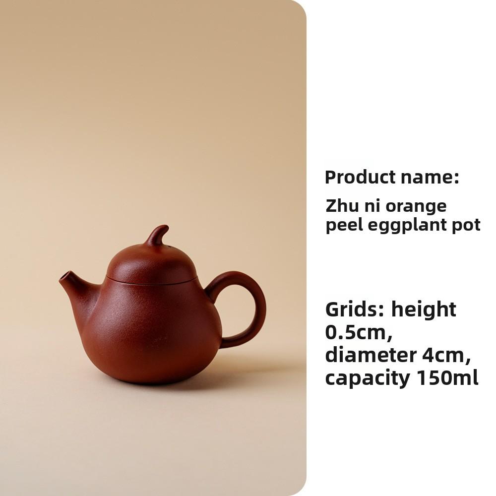Purple Clay Teapot Zisha Teapot with Ball Filter StrainerGongfu Tea Set Household Home Kitchen Ceramic Teapot Gift for Tea Lover
