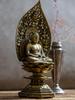 Buddha Statue Shaka Nyorai Seated Statue 18cm Makita Shuun Original Rinzai Tendai Takaoka Copperware Shaka Nyorai (antique Gold) Sculptor Model