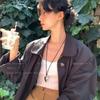 Love pendant Long necklace Women's new simple design Fashion versatile sweater chain with jewelry necklace pendant