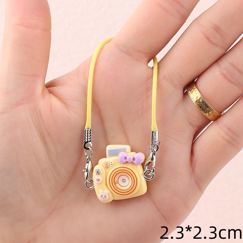 1/6pcs Mini DIY Camera Dress Up Plush Toy for Labubu 17cm Doll Accessories Dollhouse Hanging Neck Accessories Dollhouse Pendant
