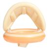 Children's Striped Swimming Ring with Sunshade