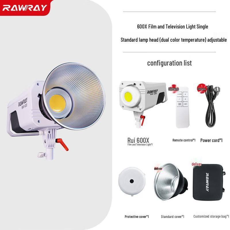 

7Rawray Ruirui 600W Bi-color Studio Light for Photography