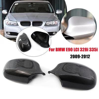 For 2009 2010 2011 2012 BMW E90 LCI 328i 335i LHD Car Replacement Rearview Side Mirror Cover Wing Cap Door Housing Shell Trim