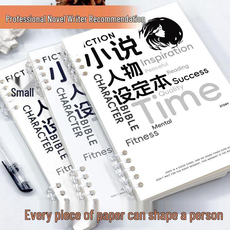 Outline Notebook with Loose-Leaf Templates and Special Character Designs for Students and Novel Writing