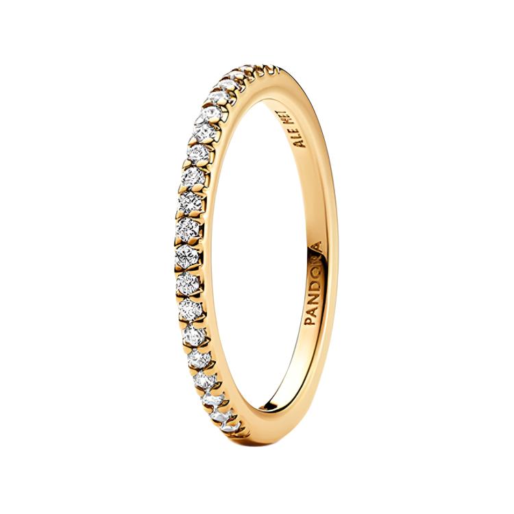Pandora Embedded Design Ring Women rings Gold 162999C01 Gold Box,54