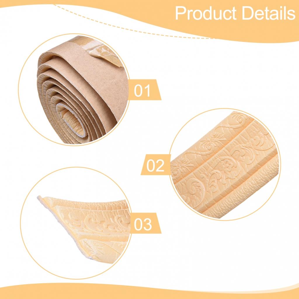 D Pěnový okraj D Samolepky na zeď Pasová linie Soklová lišta