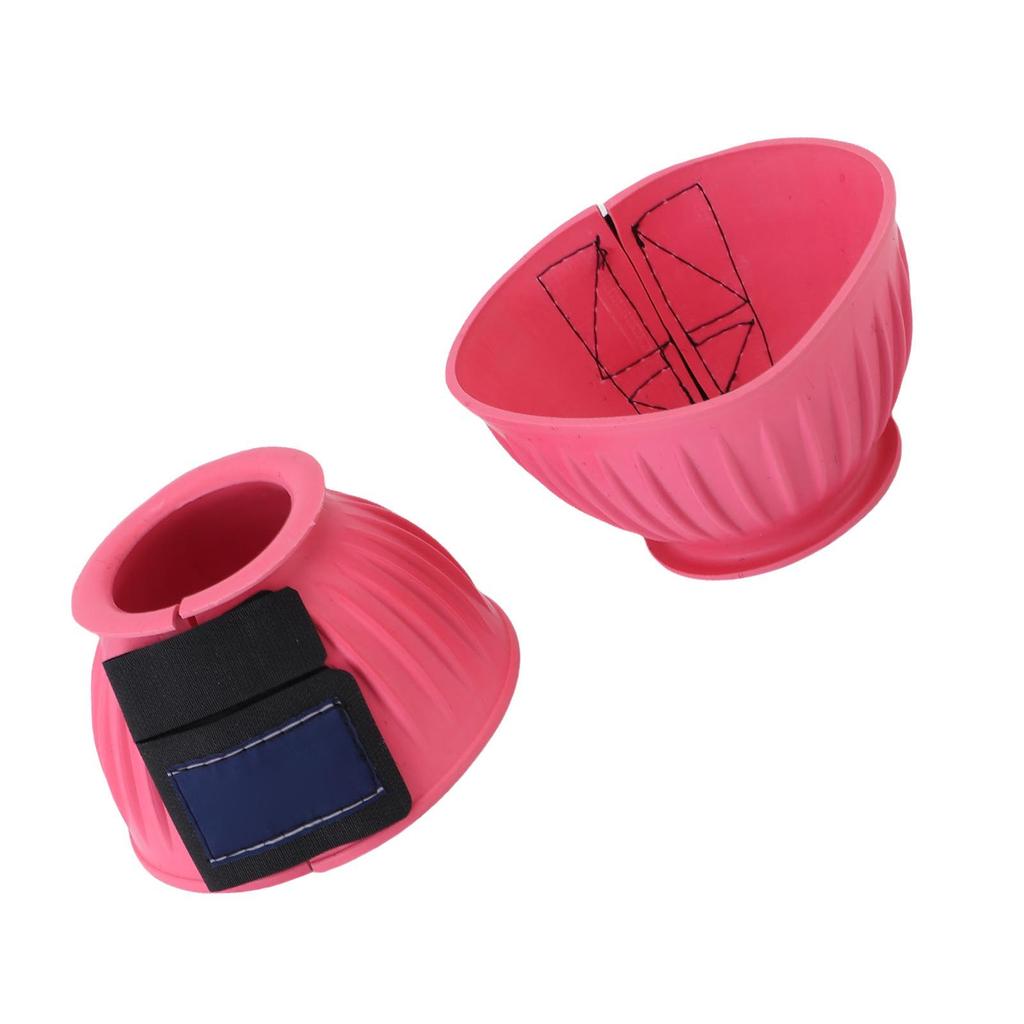 1 Pair Horse Bell Boots Comfortable Rubber Bell Boots Equine Hoof Protector for Riding Training Equestrian Supplies L