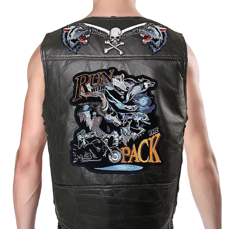 

Trendy Men s And Denim Horse Oversized Embroidered Vest With Sleeveless Personalized Casual Camisole Braiding the thread Braiding the thread 12-2 S чёрный