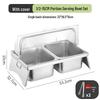 Stainless Steel Food Pan with Folding Rack