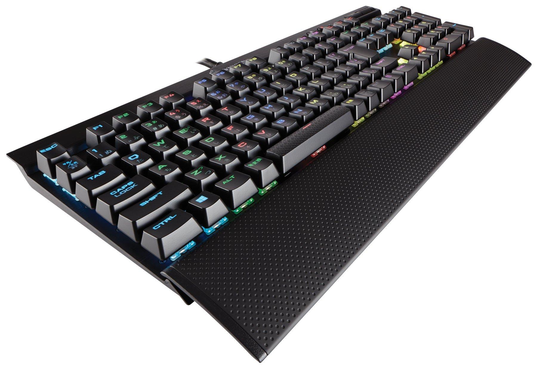 

Corsair K70 RGB RAPIDFIRE Cherry MX Speed RGB Ігрова клавіатура KB362 -Японська клавіатура- CH-9101014-JP чорний