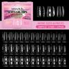 240pcs 12 Sizes Press on Nails Shell/Almond Shape Gel Nail Tips  Woman DIY Nail Art