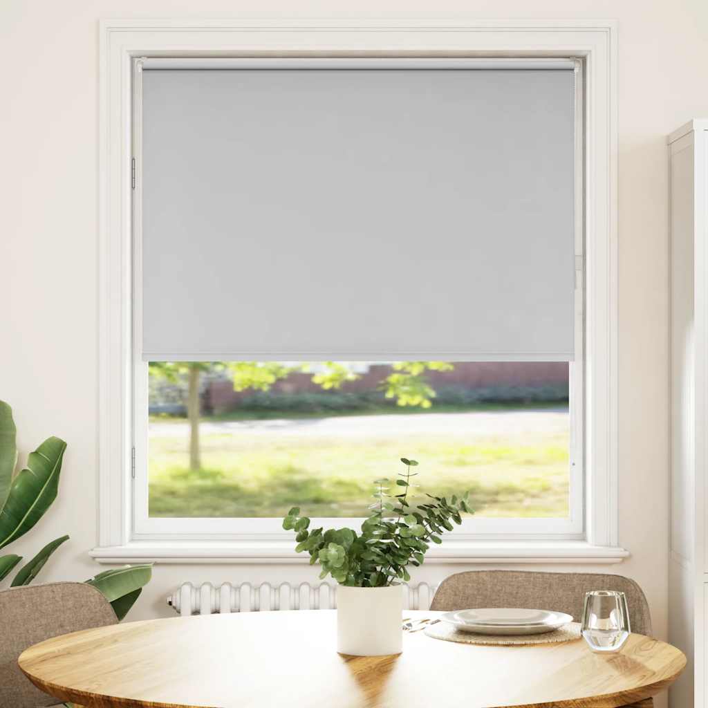 Light Grey Blackout Roller Blind 95X175 Cm Fabric Width