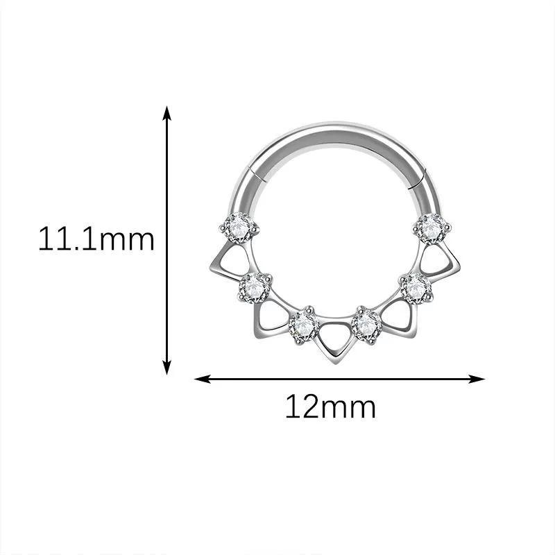 ASTM F136 Titanlegierung Mode Piercing Schmuck Mehrere Stile für Ohrbrücke, Brustwarzen-Barbell, Nasenring | Festival & Party