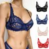 Europa und die Vereinigten Staaten Dünne Einschicht Sexy BH Volle Spitze Stahlring Cottonless BH Einstellbare Big Yards BH