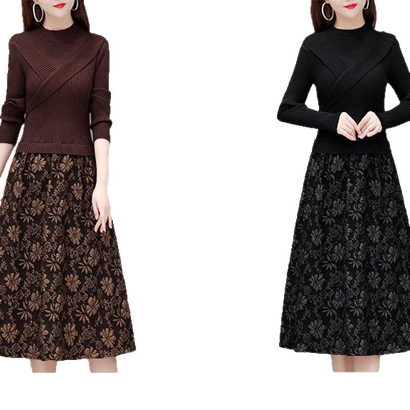 Autumn Winter 2026 High-End Goddess Style Knit Dress for Women