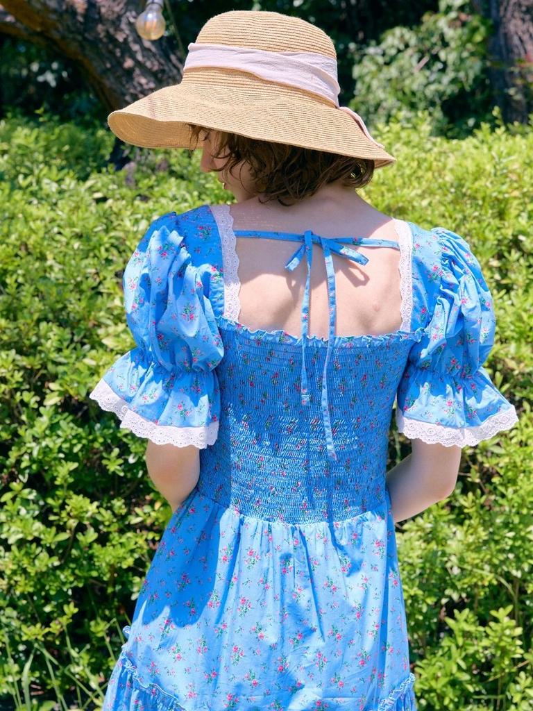 FABRICSEOUL Bouquet Smoke Cancan Dress