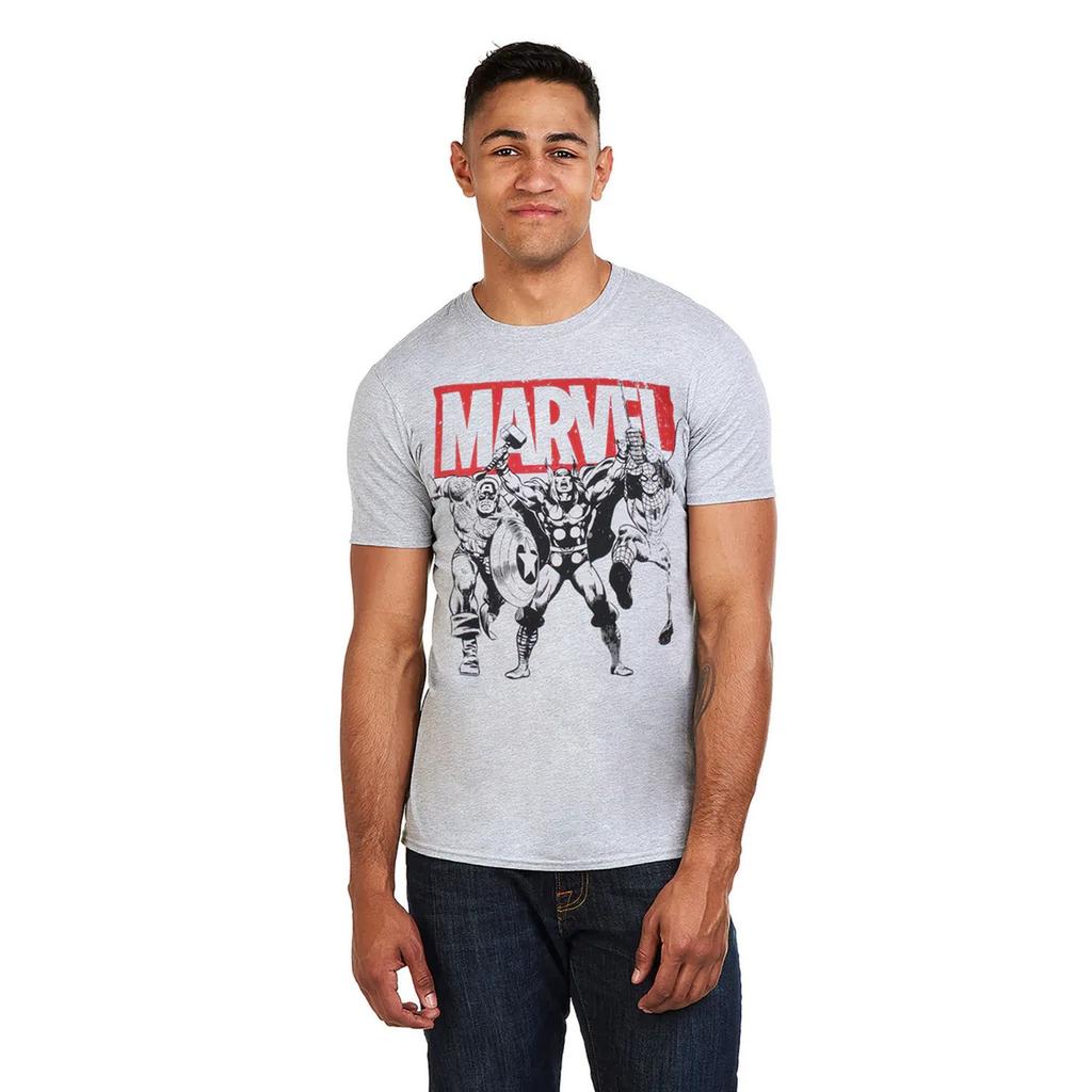 Marvel Mens Trio Heroes T-Shirt