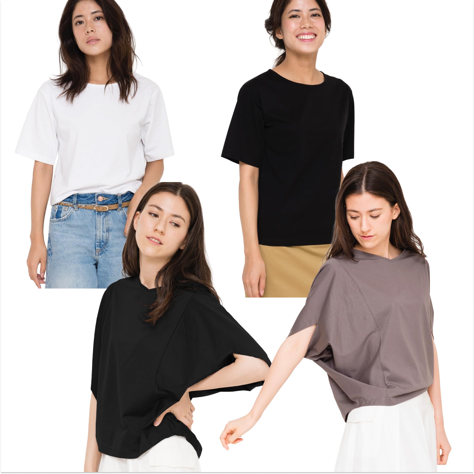 

Set of 4 2 Basic 2 Modified Dolman Size M [Forest School] T-shirts T-shirts & T-shirts белый