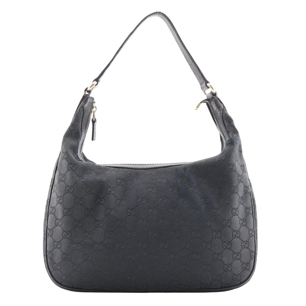 

GUCCI One Belt Shoulder Bag 153010 black GG canvas Women Used